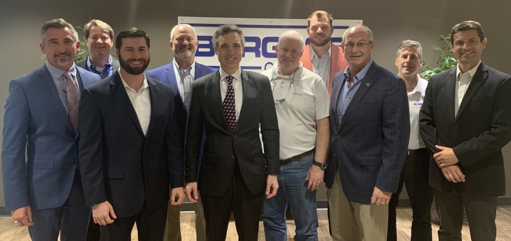 Congressman Van Taylor with members of the Dallas Builders Association