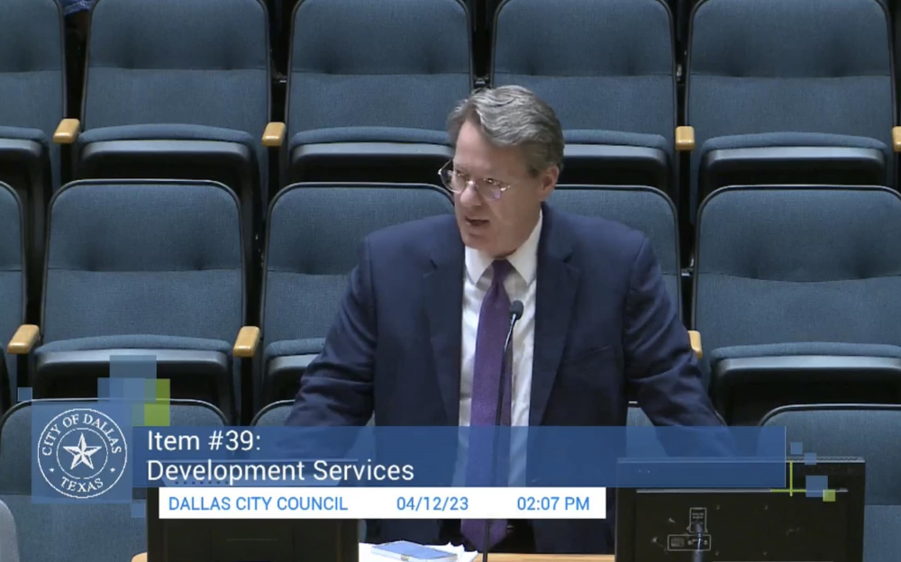 David Lehde at Dallas City Council