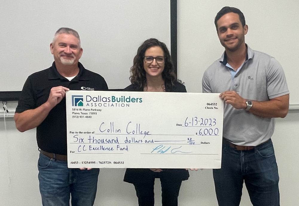 Dallas BA Young Professionals Present $6,000 to Collin College