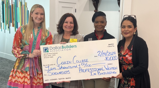 Professional Women in Building Present $10,000 To Collin College